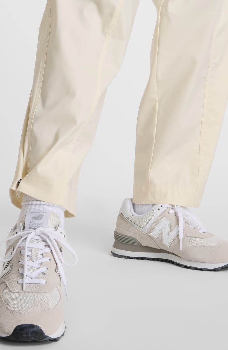 New Balance Crop Stretch Twill Utility Pants, Alternate, color, Beige