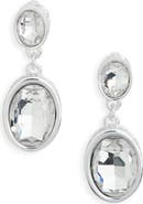 NORDSTROM RACK Bezel Set Crystal Drop Earrings