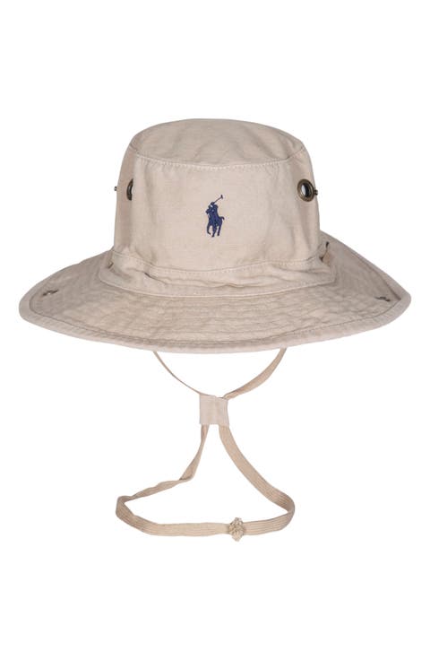Logo Embroidered Adjustable Bucket Hat