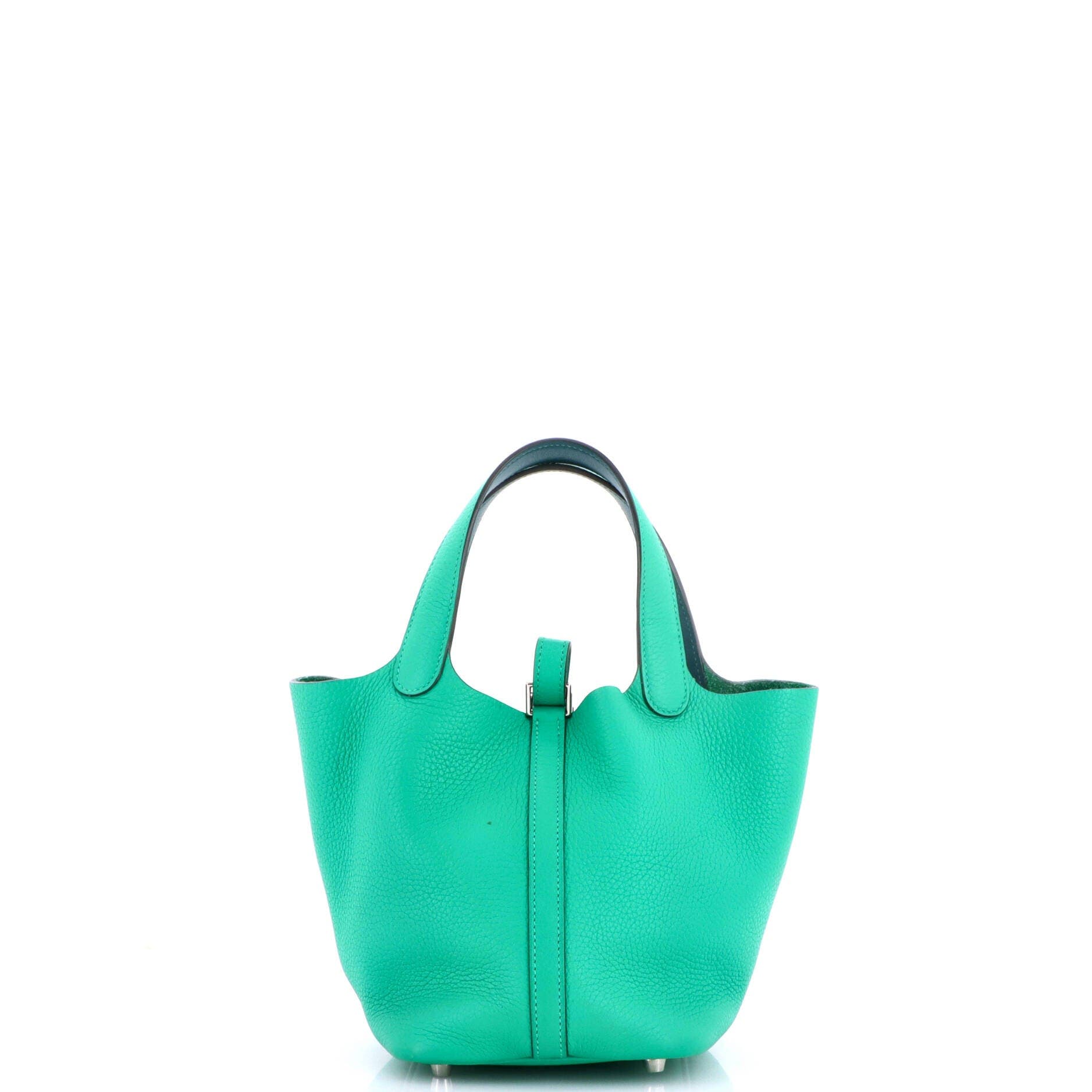 Eclat Picotin Lock Bag Clemence PM, Alternate, color, Green