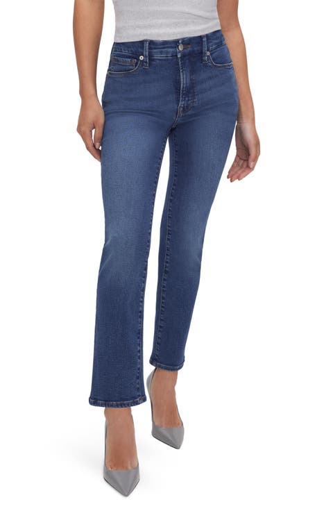 Good Petite Straight Leg Jeans (Regular & Plus)
