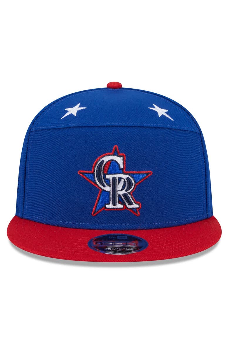 New Era Men's New Era Blue/Red  Colorado Rockies 2025 MLB All-Star Game Workout Side Patch 9FIFTY Snapback Hat, Alternate, color, 