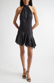 Ramy Brook Nari Metallic Sleeveless Minidress