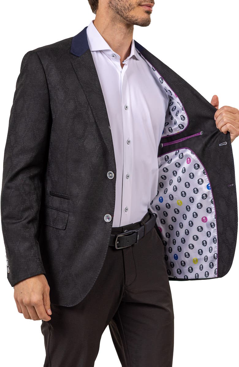 Maceoo Socrate Ascension Sport Coat, Alternate, color, Black