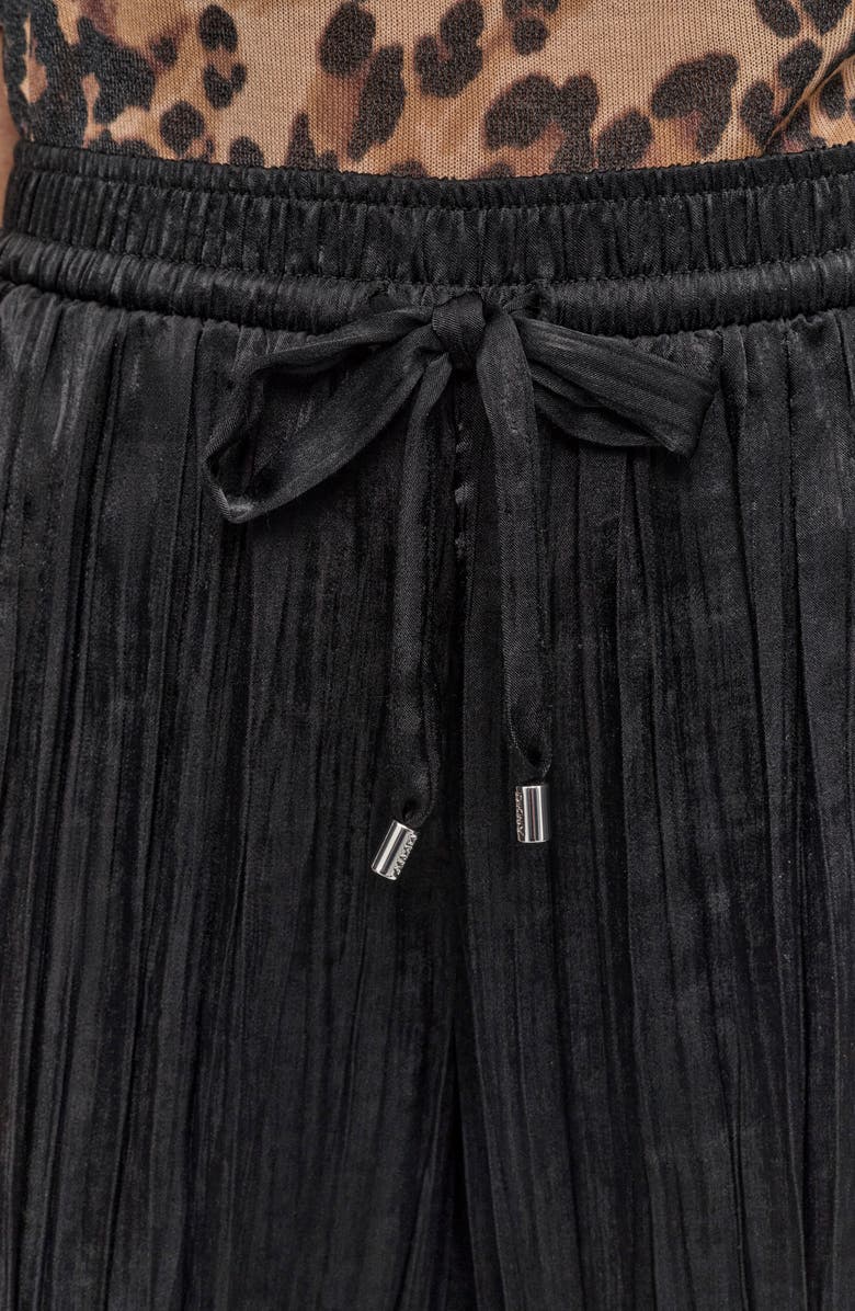 DKNY Crushed Drawstring Wide Leg Pants, Alternate, color, 