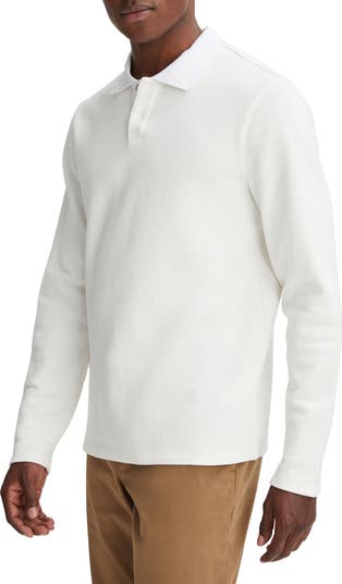 VINCE Wool Relaxed Long Sleeve Polo