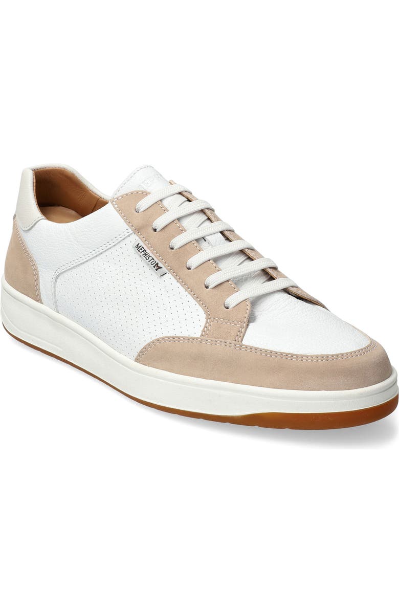 Mephisto Henry Lace-Up Sneaker, Main, color, Light Sand