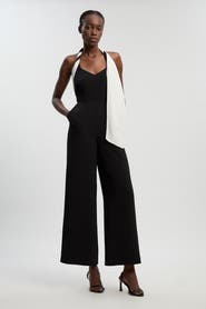 Karen Millen Soft Tailored Halter Neck Jumpsuit