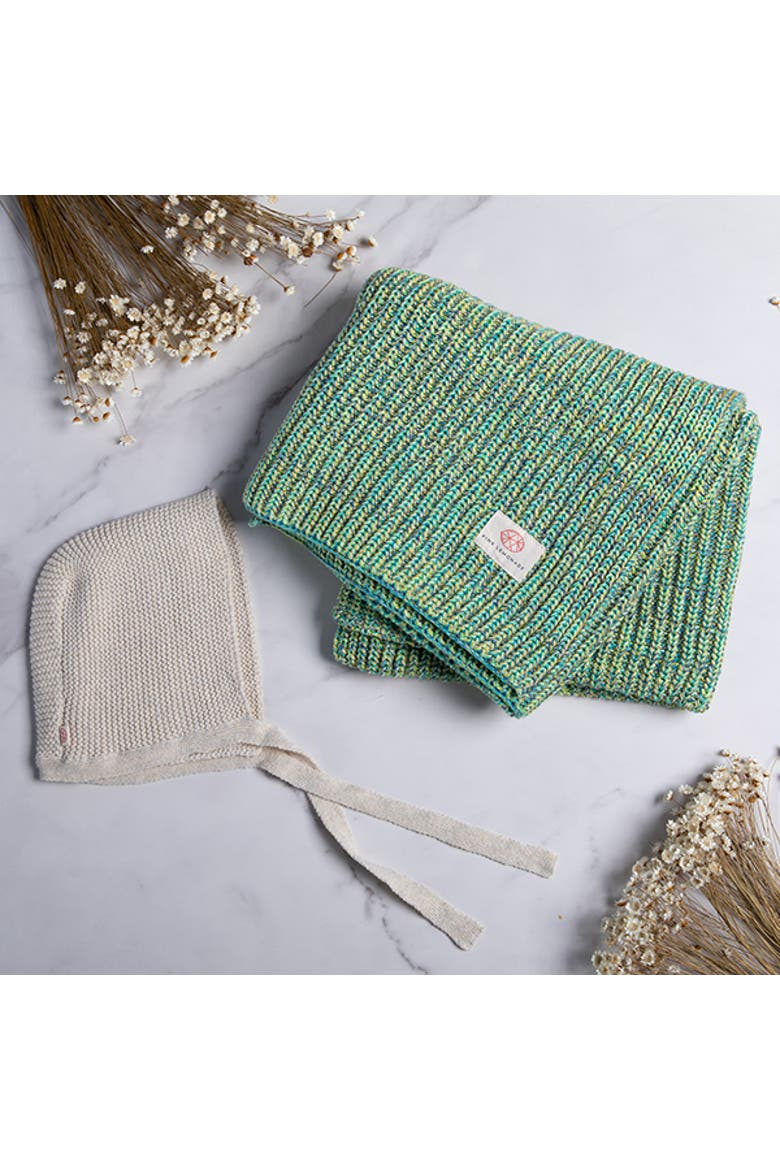 Bluewave baby blanket and bonnet set, Main, color, Multi