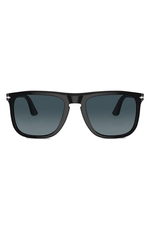 57mm Polarized Pilot Sunglasses