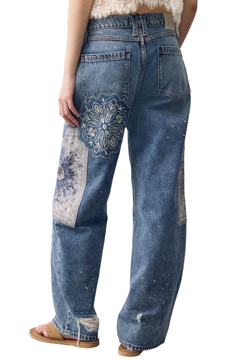 Reverie Patchwork Embroidered Jeans, Alternate, color, VINTAGE SOUL