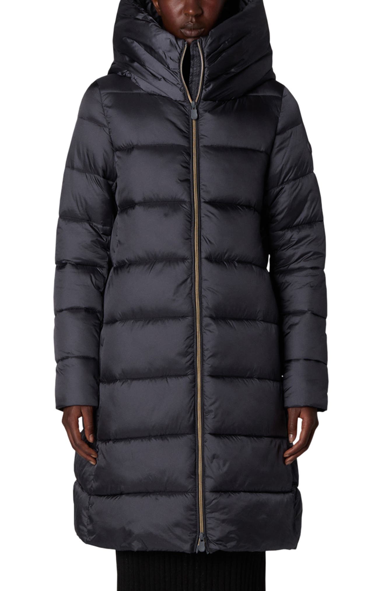Lysa Quilted Hooded Longline Coat