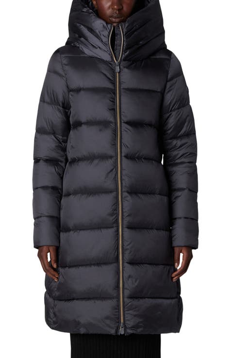 Lysa Quilted Hooded Longline Coat