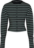 LIONESS Head in the Clouds Stripe Cardigan