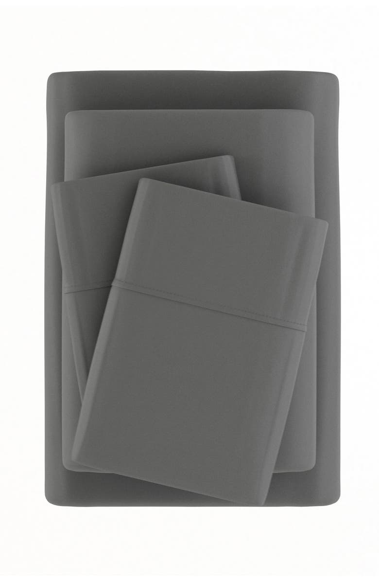 HOMESPUN Premium 4-Piece Luxury Bed Sheet Set, Alternate, color, Gray