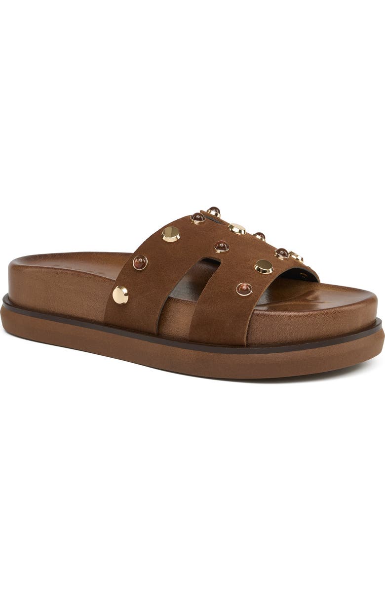 Grace Footwear Pismo Stone Slide Sandal, Main, color, Brown