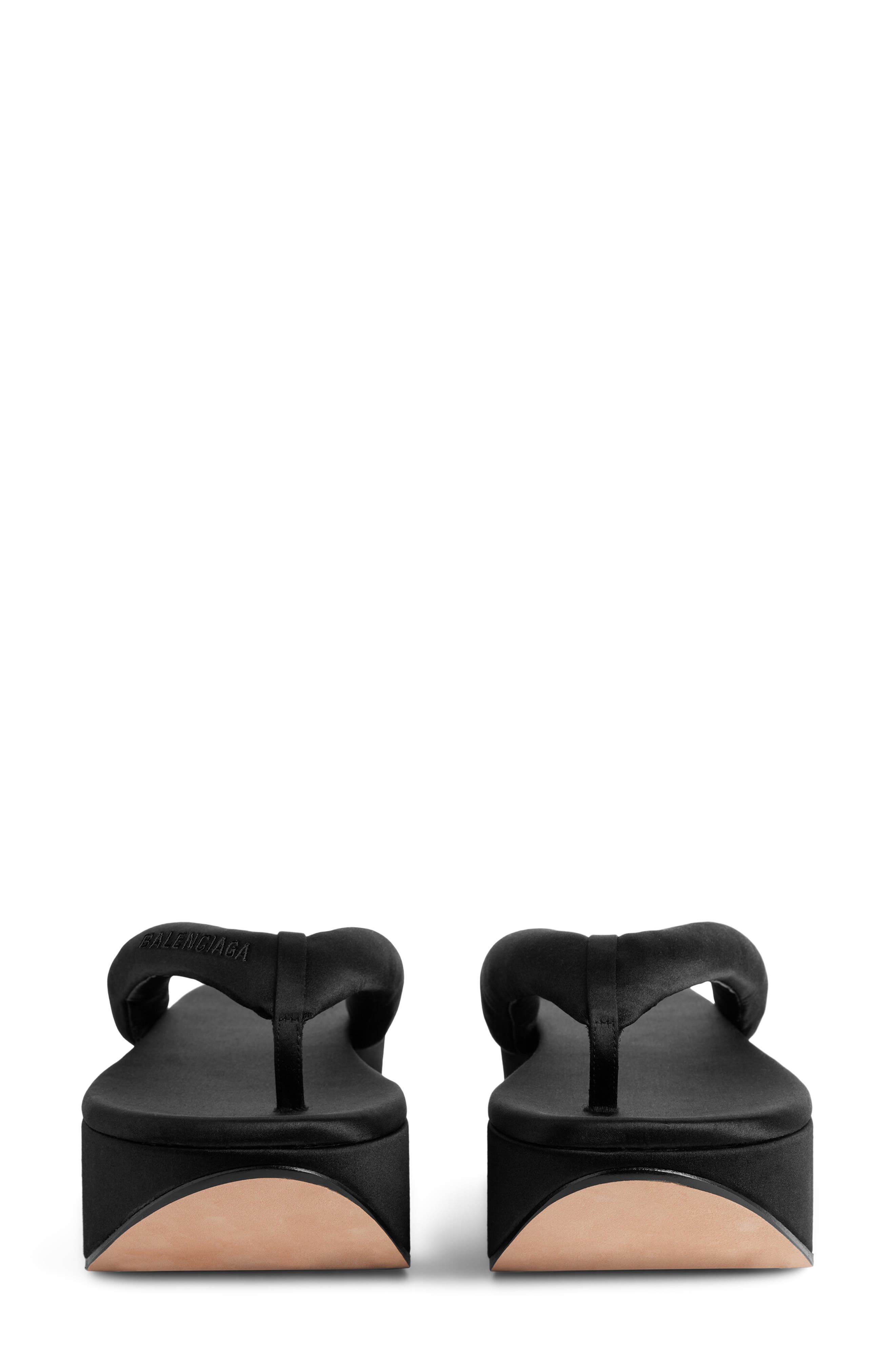 Balenciaga Gaeta Platform Sandal, Alternate, color, Black