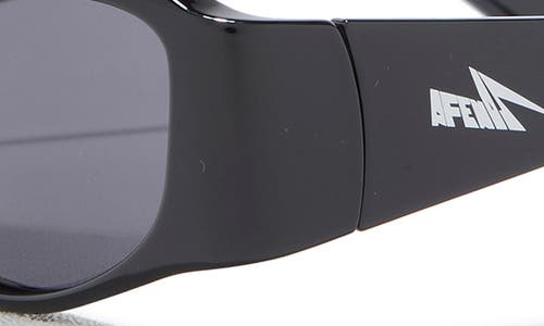 Le Specs Barrier 56mm Oval Sunglasses In Black