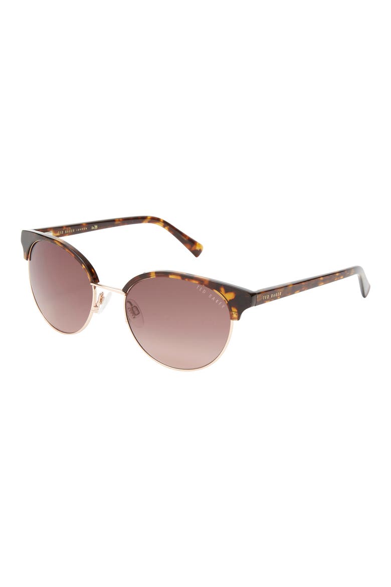 54mm Round Sunglasses, Alternate, color, TORTOISE