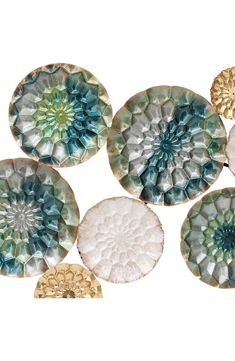 STRATTON HOME DECOR Multi Santorini Metal Wall Decor, Main, color,