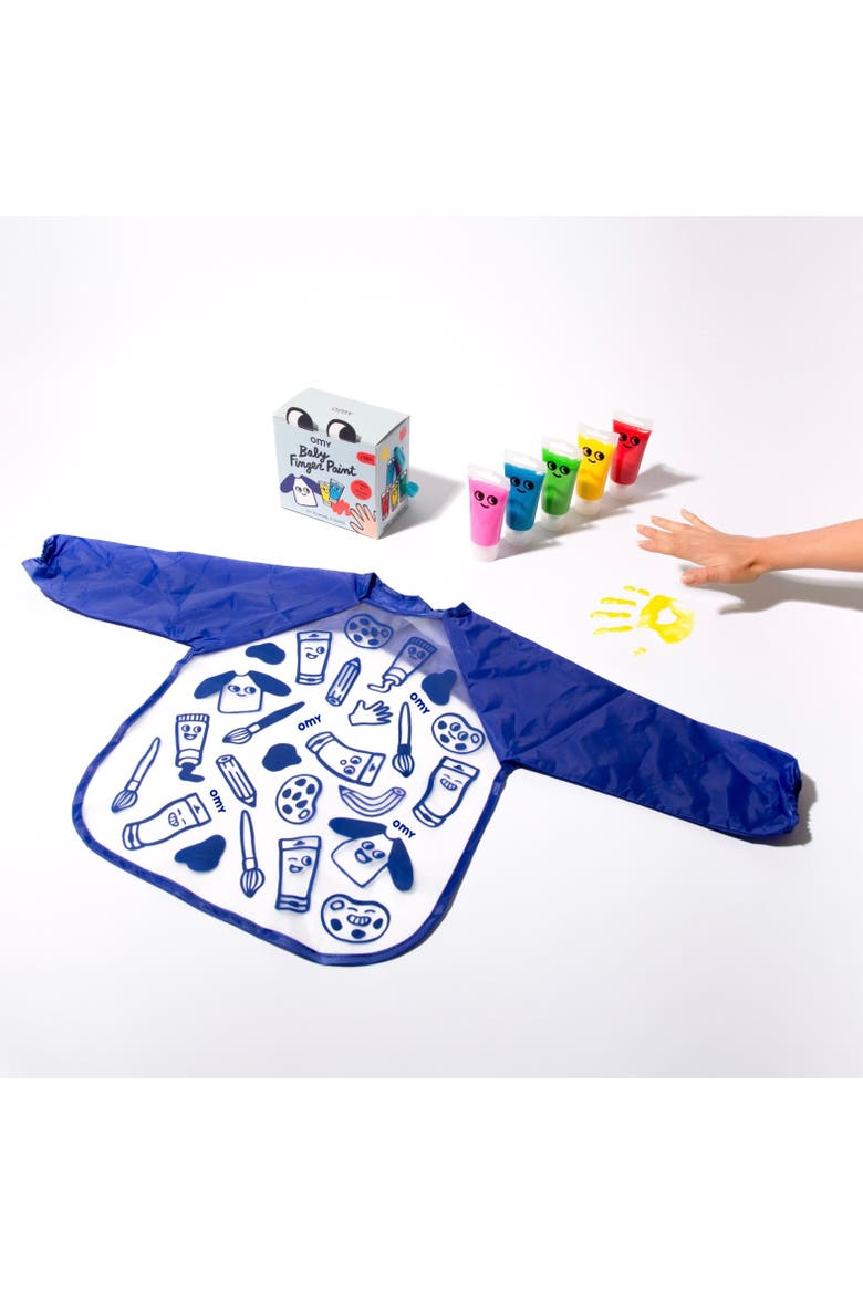 Finger paint kit, Alternate, color, Blue