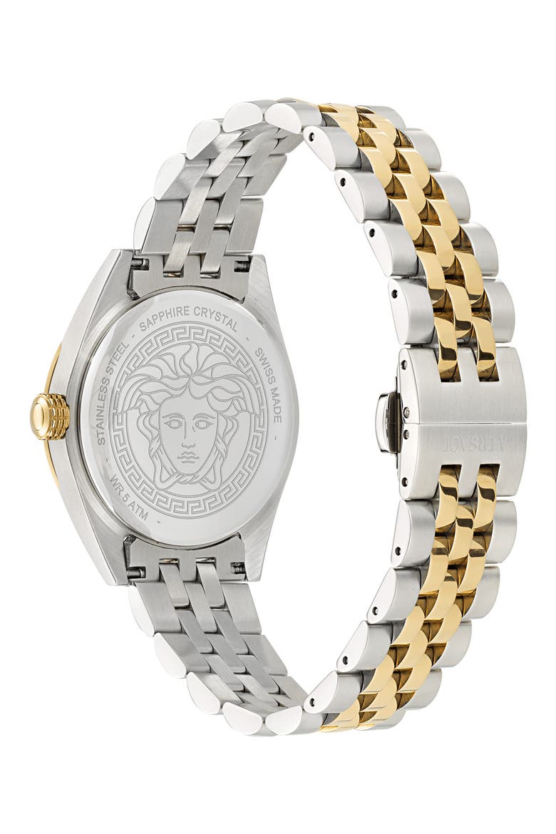 V-Code Two-Tone Bracelet Watch, 36mm, Alternate, color, TWO TONE