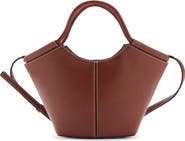 MANGO Mini Faux Leather Shopper Bag