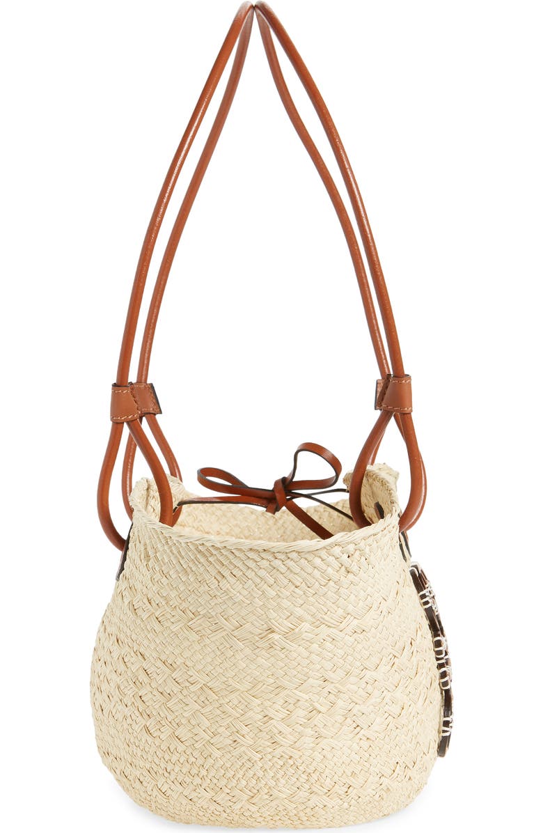 Loewe x Paula's Ibiza Small Anagram Iraca Palm Basket Bag, Alternate, color,