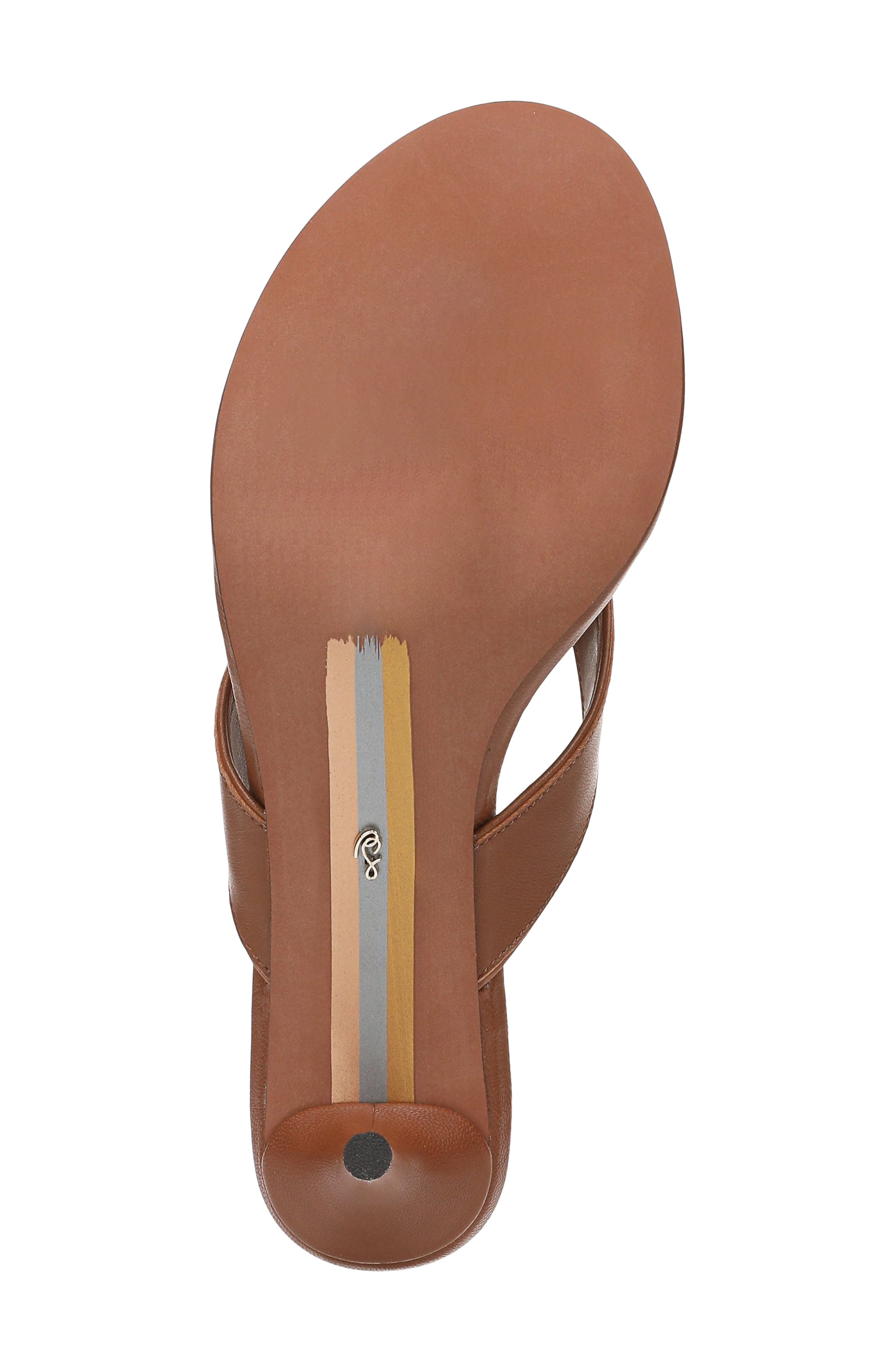 Sam Edelman Amie Kitten Heel Flip Flop, Alternate, color, Rich Cognac