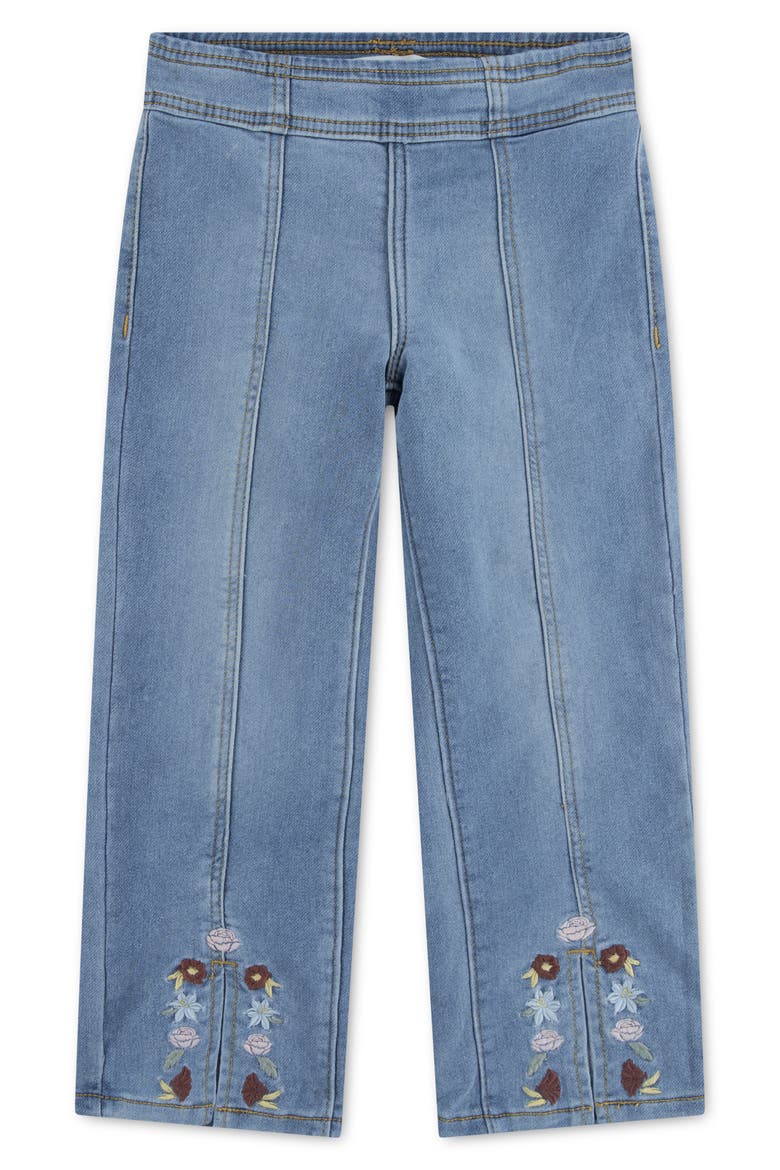 Kids' Embroidered Wide Leg Jeans, Alternate, color, DREW ME IN