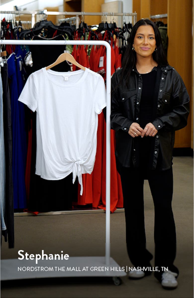 Burnout Side Tie T-Shirt, sales video thumbnail