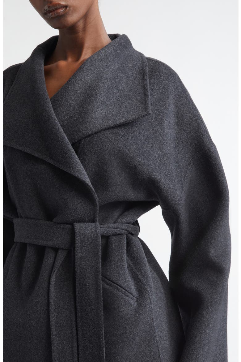 Ceaton Wool & Cashmere Wrap Coat, Alternate, color, ANTHRACITE