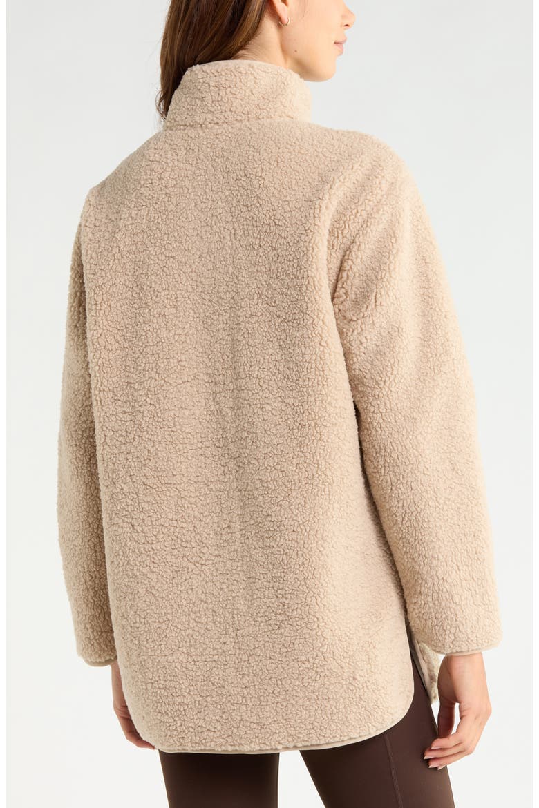 Hearth Faux Shearling Jacket, Alternate, color, TAN OXFORD