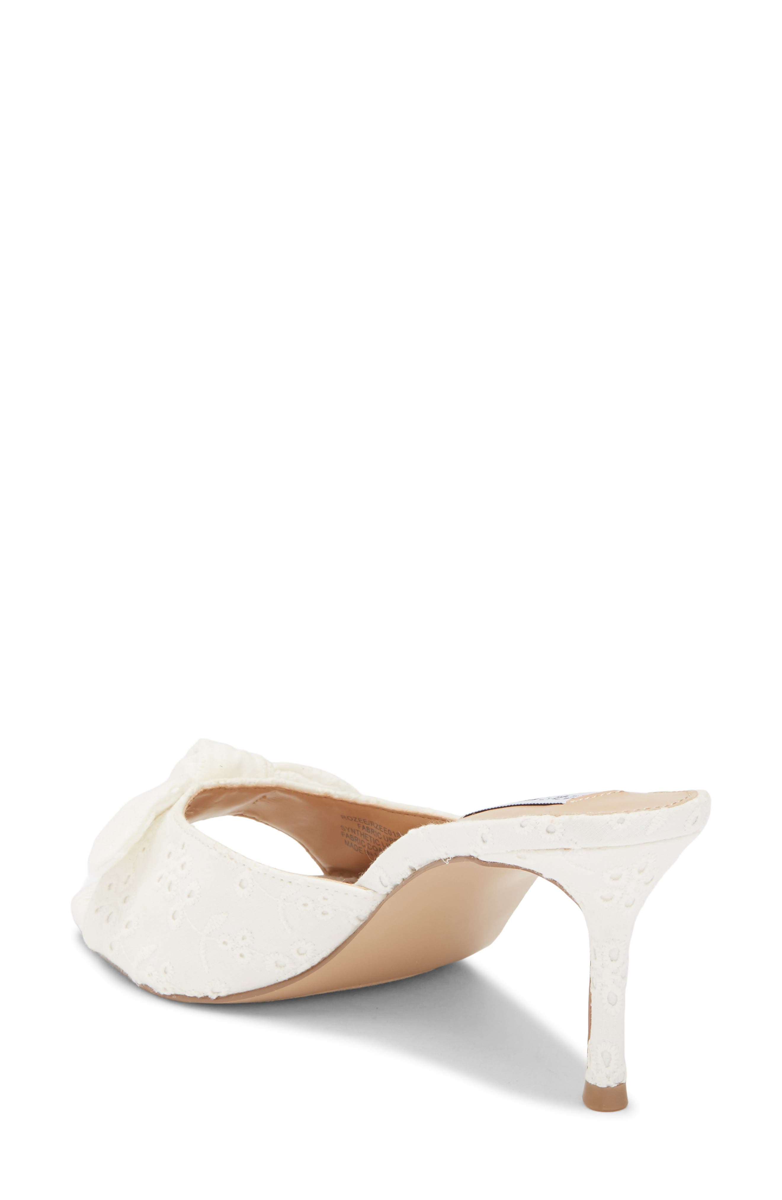 Rozee Knot Sandal, Alternate, color, WHITE FABRIC