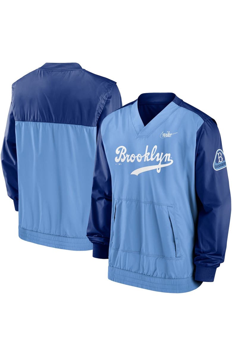Nike Men's Nike Royal/Light Blue Los Angeles Dodgers Cooperstown Collection V-Neck Pullover Top, Main, color,
