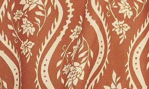 Flying Tomato Floral Billow Sleeve Top In Orange