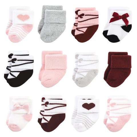 12Pk Cotton Terry Socks