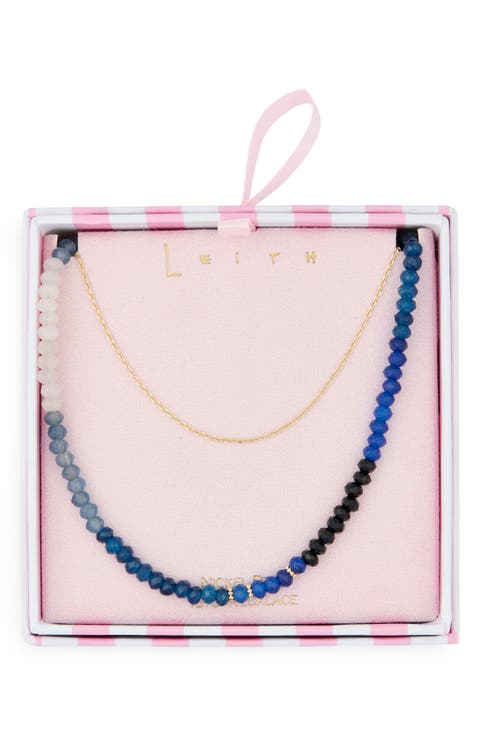 Ombré Beaded Layered Necklace