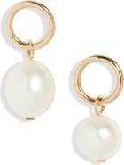 Poppy Finch Mismatched Cultured Pearl Drop Earrings