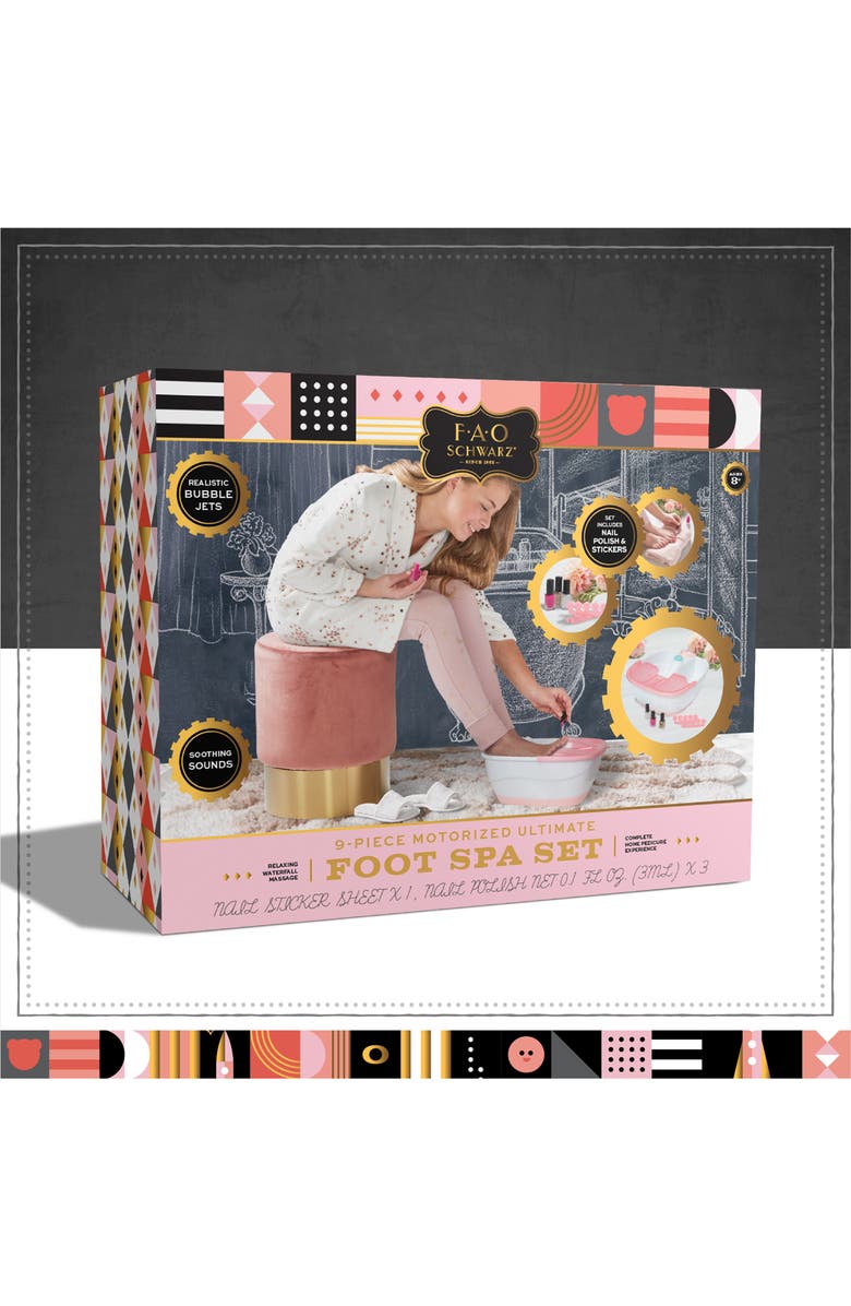 FAO Schwarz 9-Piece Deluxe Foot Spa Set, Alternate, color,