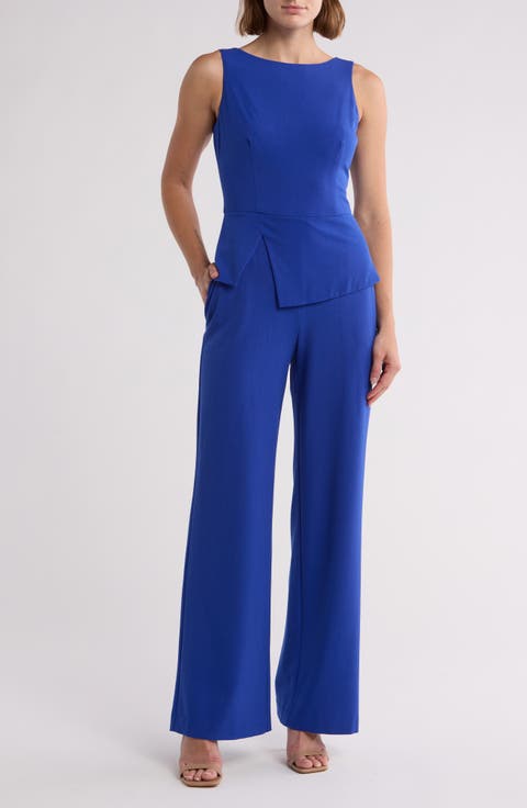 Sleeveless Peplum Jumpsuit