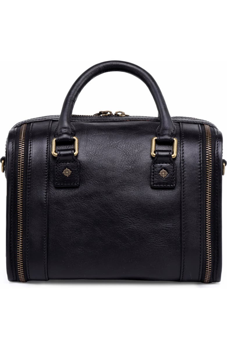 OLD TREND Mini Trunk Leather Crossbody Bag, Alternate, color, Black