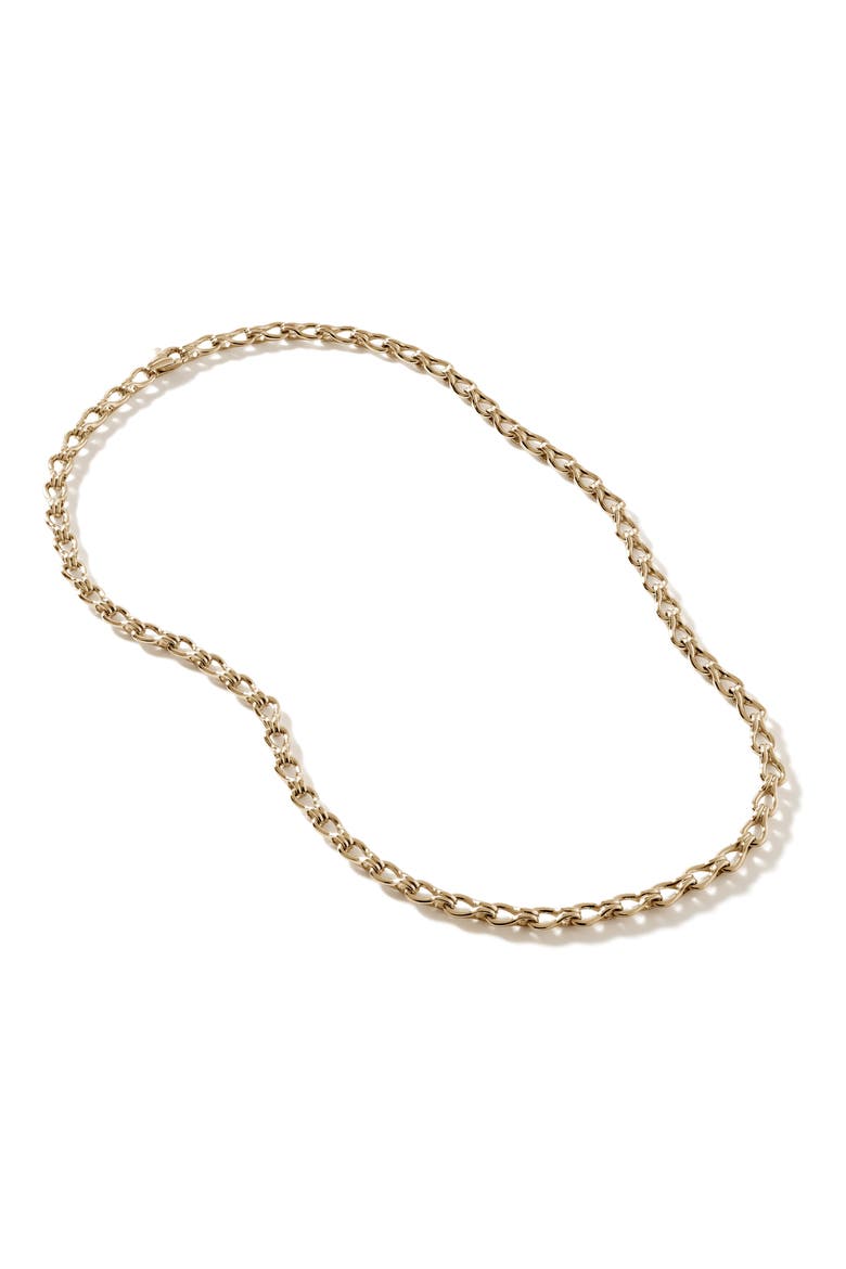 Surf Link Necklace, Main, color, GOLD
