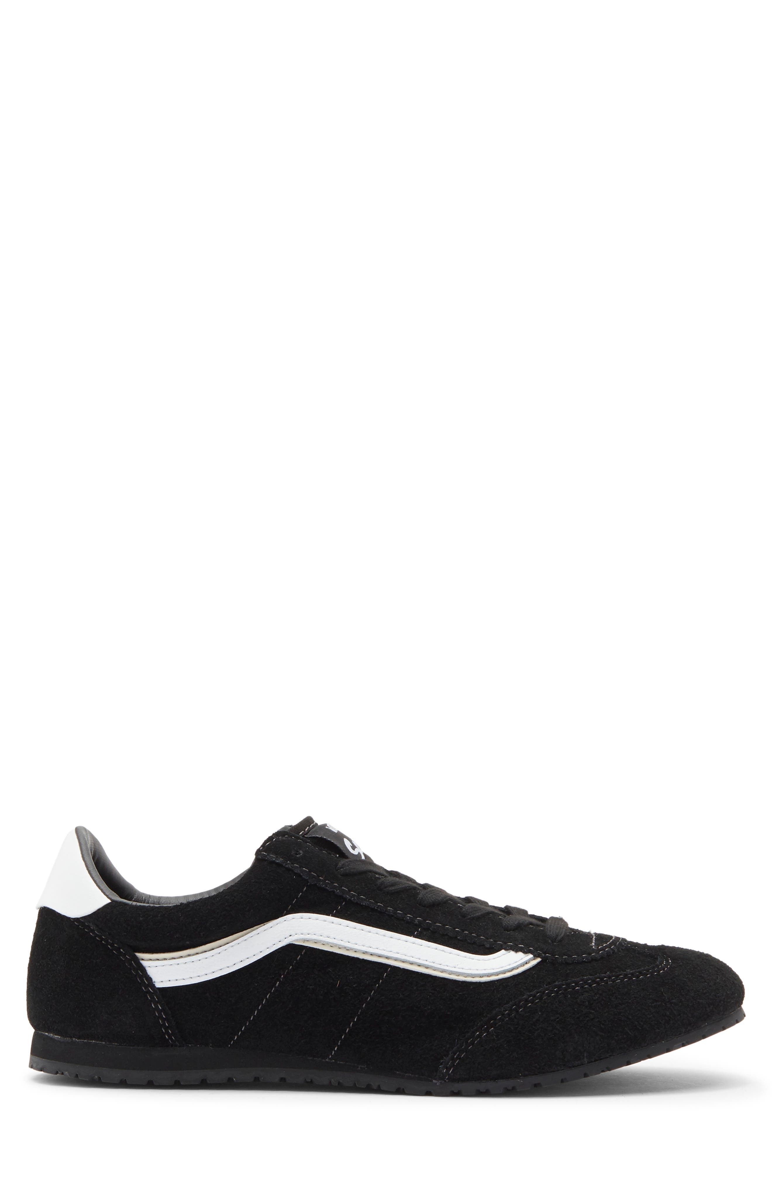 Super Lowpro Leather Sneaker, Alternate, color, BLACK/WHITE
