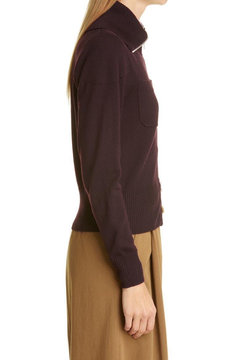 Mikko Knit Merino Wool Jacket, Alternate, color, AUBER
