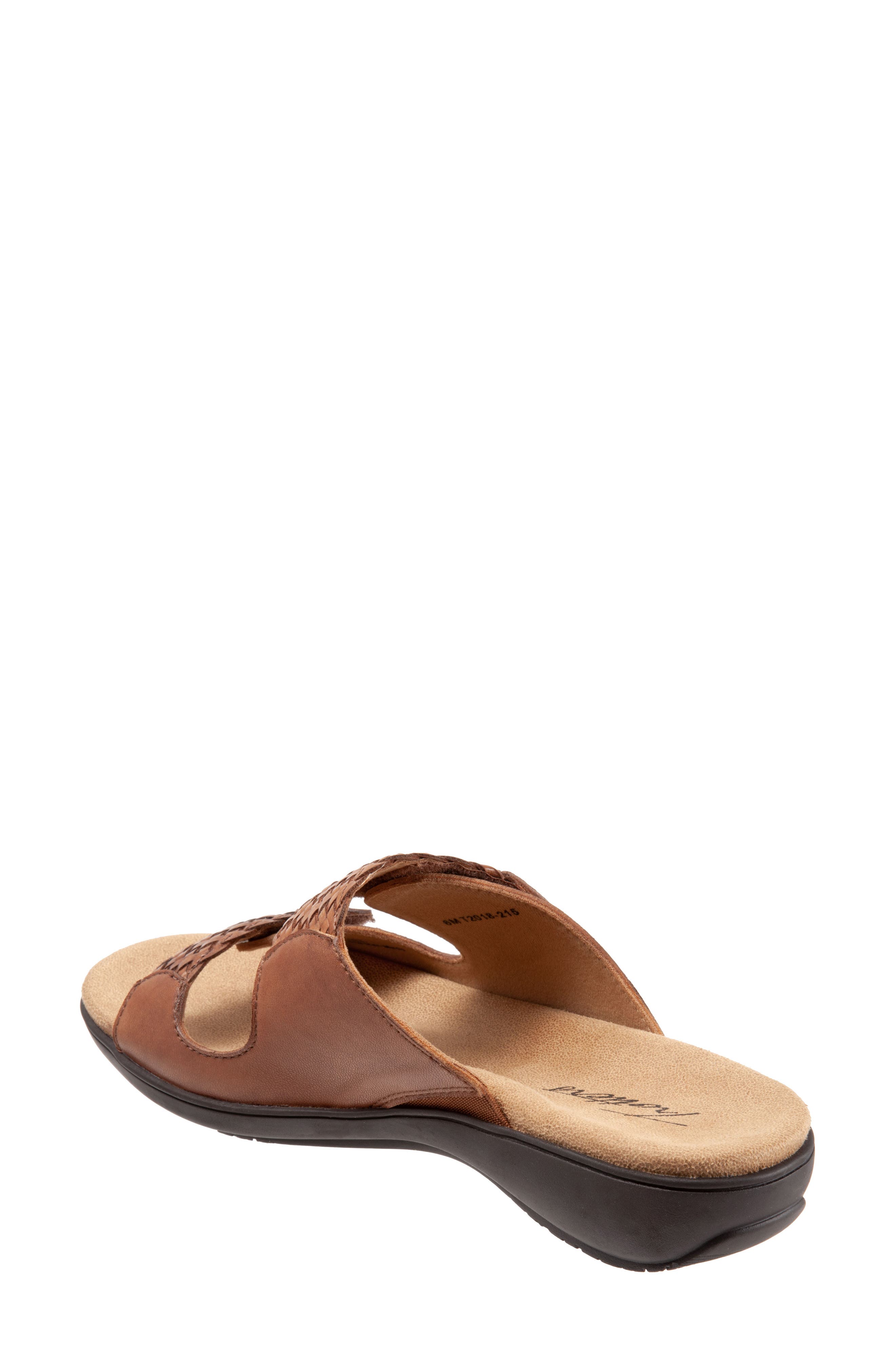 Terri Slide Sandal, Alternate, color, LIGHT LUGGAGE LEATHER