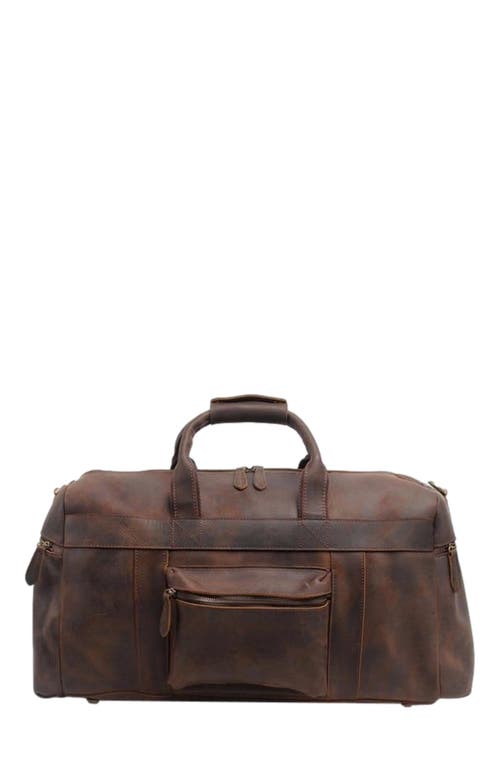 STEEL HORSE LEATHER The Asta Weekender | Handcrafted Leather Duffle Bag in Dark Brown  product