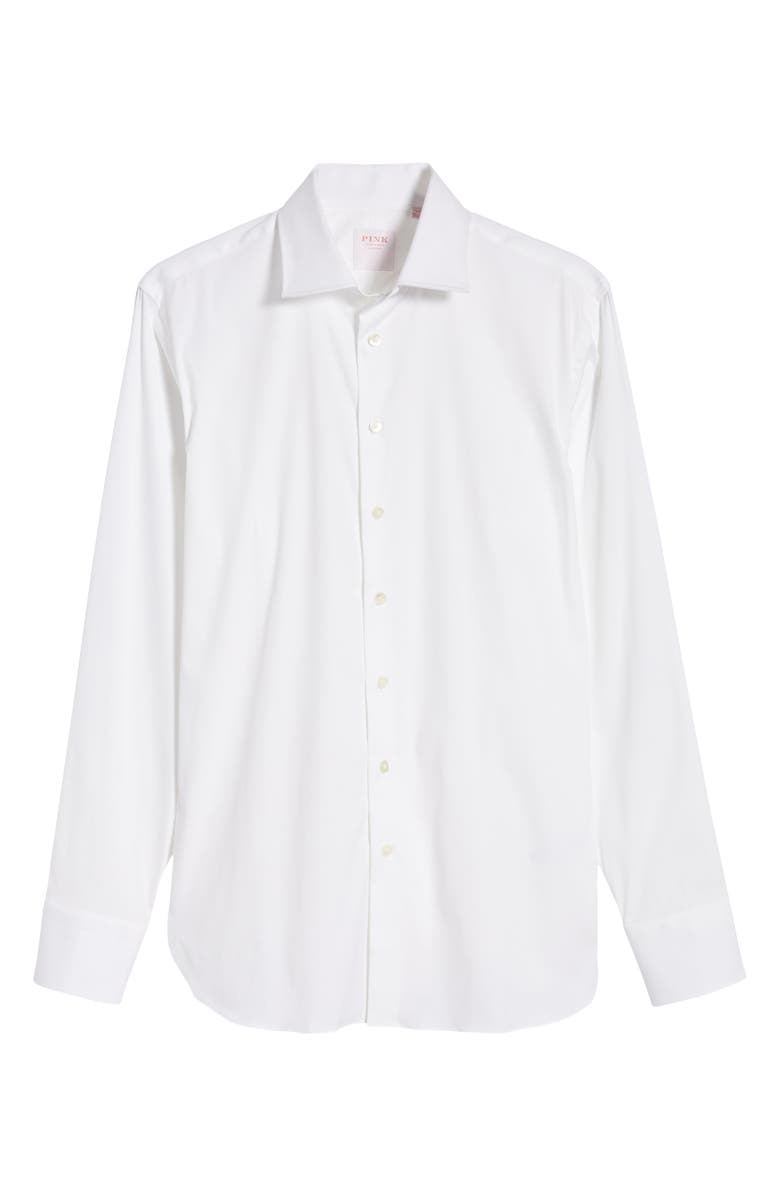 Thomas Pink Slim Fit Stretch Poplin Dress Shirt, Alternate, color, 