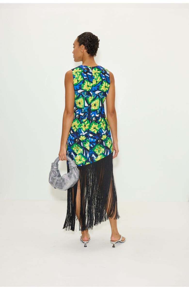 SIMONMILLER Casablanca Fringe Dress, Alternate, color, Abstract Floral