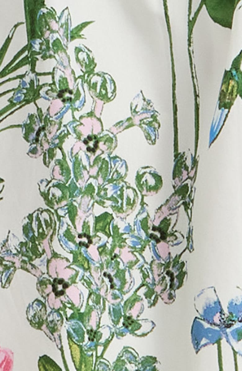 SUGARLIPS Clove Garden Floral Babydoll Dress, Alternate, color, White/Pink/Green